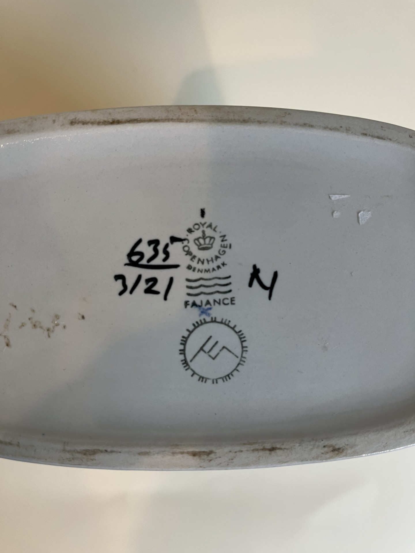 Faience, Vase, Royal Copenhagen, Baca vase designed by Ellen Malmer for Royal Copenhagen - no. 1014