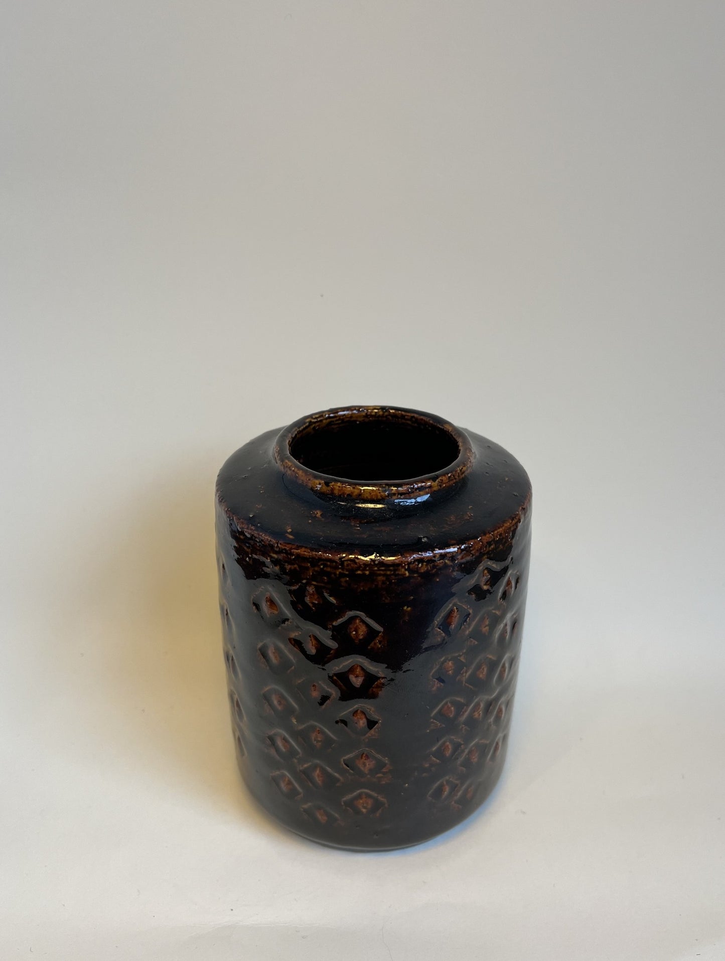 Palshus stoneware vase made in Chamotte style by Per Linnemann Schmidt, Denmark 1990s