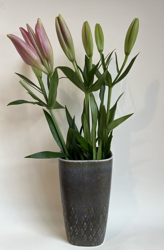 Stoneware vase designed by Carl-Harry Stålhane for Rörstrand, Sweden 1950s - no. 1013