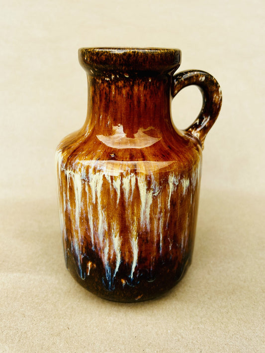 Vintage W. Germany ceramic vase - characterful retro design - no. 0002